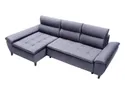 BRW Кутовий розкладний диван Faro з ящиком для зберігання велюровий синій, Моноліт 97 NA-FARO-L-G1_B842DD фото thumb №5
