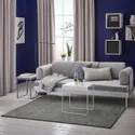 IKEA LANGSTED ЛАНГСТЕД, килим, короткий ворс, світло-сірий, 133x195 см 204.459.39 фото thumb №3