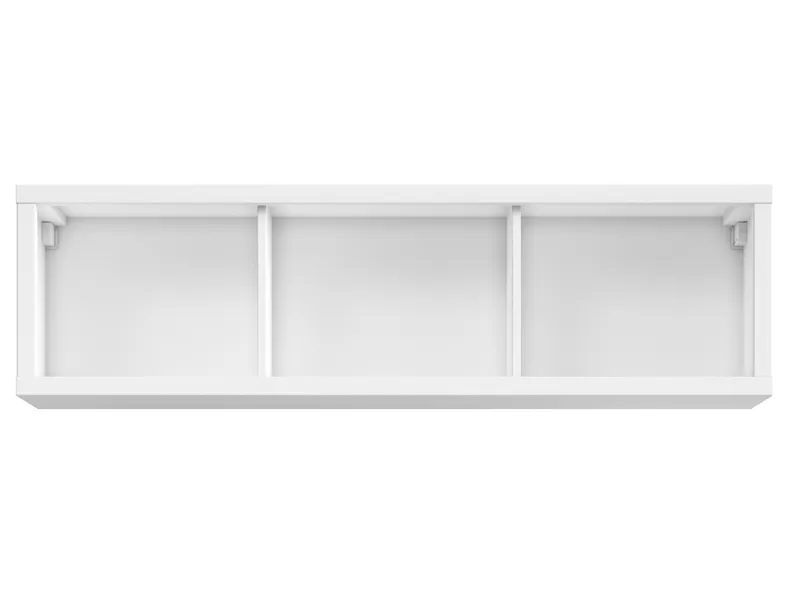 BRW Открытый белый настенный шкаф Kaspian 143 см, белый SFW/140-BI фото №2