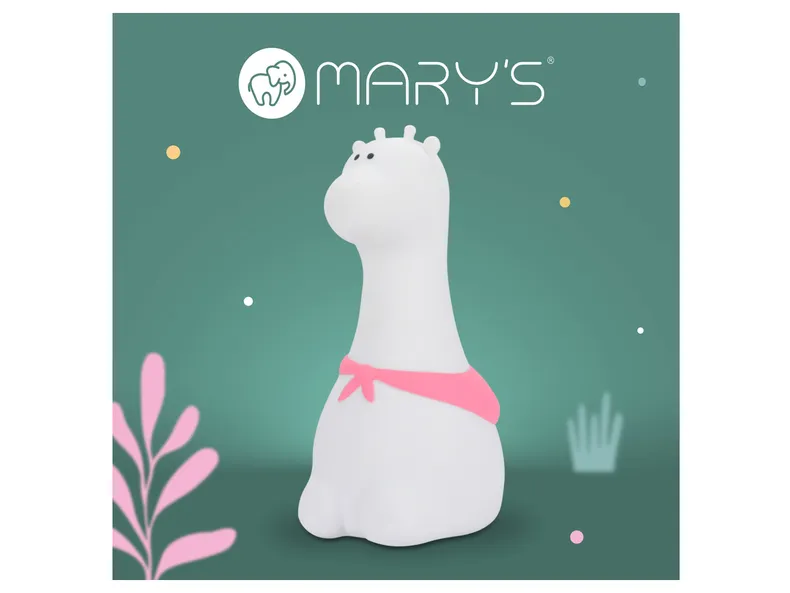 BRW Светодиодная силиконовая лампа Mary's Giraffe белая 096894 фото №5