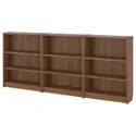 IKEA BILLY БІЛЛІ, комбінація з книжковою шафою, коричневий горіх, 240x28x106 см 995.818.20 фото thumb №1