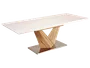 Стіл розкладний SIGNAL ALARAS, білий, дуб фото