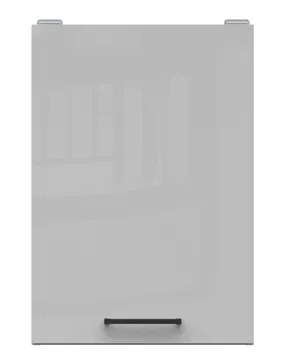 BRW Верхний шкаф для кухни Junona Line 40 см левый/правый светло-серый глянец, светло-серый глянец G1D/40/57_LP-BI/JSZP фото