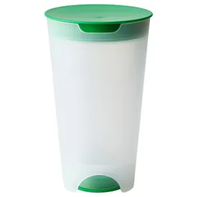 IKEA UPPFYLLD УППФИЛЛД, контейнер для салата, ярко-зеленый/прозрачный, 1.4 l 105.286.85 фото