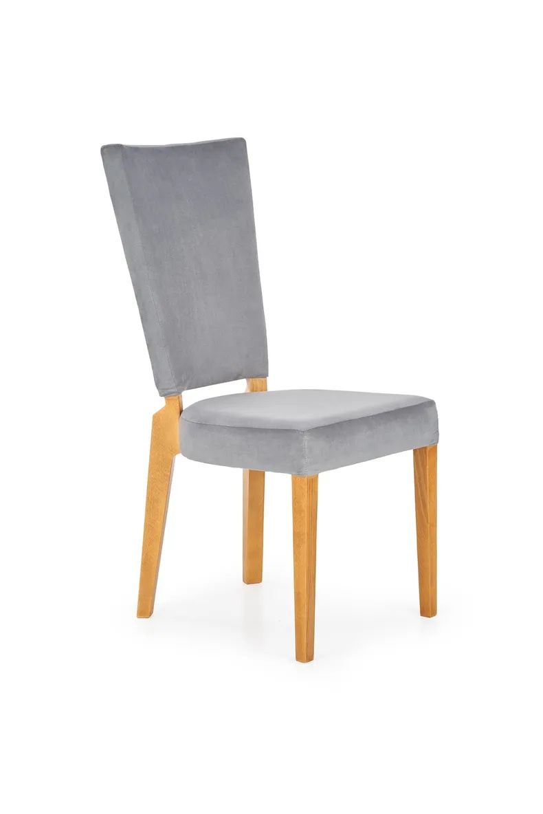 Кухонный стул HALMAR ROIS медовый дуб/серый фото №1