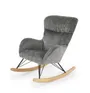 Мягкое кресло-качалка HALMAR CASTRO, серый фото