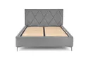 Узголів'я ліжка HALMAR MODULO W4 160 см сірого кольору. Моноліт 85 фото thumb №4