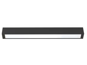 BRW Стельовий світильник прямий світлодіодний сталевий чорний 088847 фото