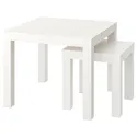 IKEA LACK ЛАКК, комплект столів, 2 шт, білий 594.427.27 фото thumb №1