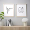 IKEA BILD БІЛЬД, постер, геометричний, 40x50 см 904.360.69 фото thumb №2
