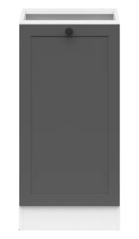 BRW Кухонна тумба Junona Line 50 см ліва графіт, білий/графіт D1D/50/82_L_BBL-BI/GF фото