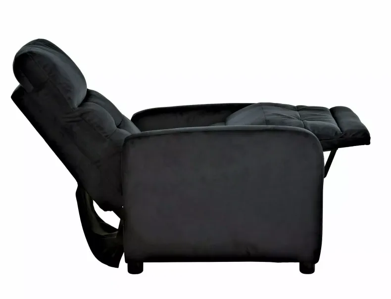 Раскладное кресло бархатное SIGNAL OTUS Velvet, Bluvel 19 - черный фото №2