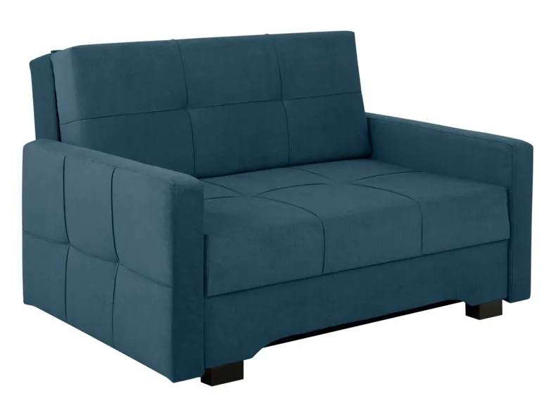 BRW Двомісний розкладний диван Bado з ящиком для зберігання темно-синій велюр, Cruse 528 Blue SO-BADO-2FBK-G2_BBA407 фото №2