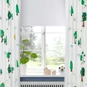 IKEA BRUMMIG БРУММІГ, штори, пара, лісовий / багатобарвний візерунок, 120x300 см 505.325.10 фото thumb №3