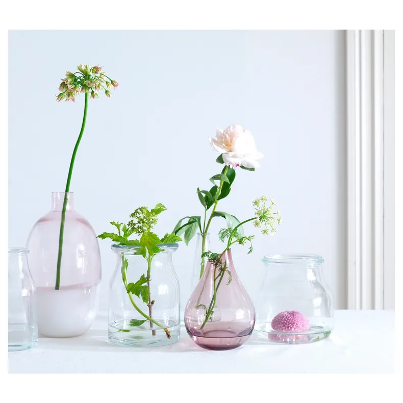IKEA SANNOLIK САННОЛІК, ваза, рожевий, 17 см 403.097.85 фото №3
