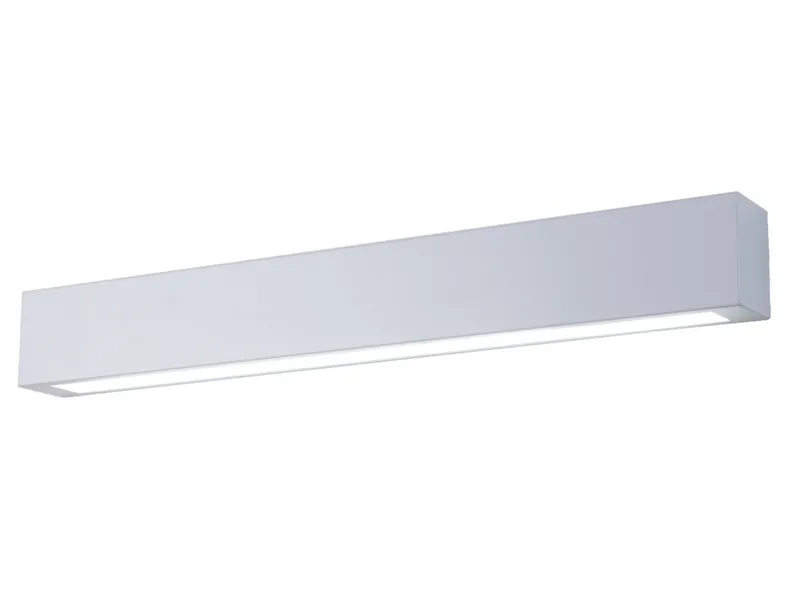 BRW Настенный светильник для ванной комнаты Ibros LED 63 см металл белый 082433 фото №1