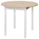 IKEA GAPERHULT ГАРЕПХУЛЬТ, розкладний стіл, попелястий / білий, 90 / 120x90 см 505.115.36 фото thumb №1