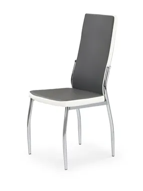Кухонний стілець HALMAR K210 сірий/білий фото