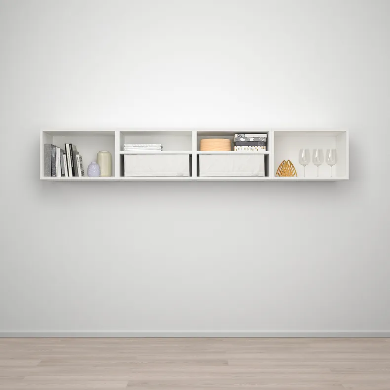 IKEA PLATSA ПЛАТСА, настенный модуль для хранения, белый Фоннес / белый, 240x42x40 см 293.206.52 фото №2