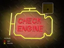 BRW Неоновий настінний світильник Check Engine LED червоний/жовтий 093819 фото thumb №4