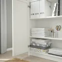 IKEA BILLY БИЛЛИ / OXBERG ОКСБЕРГ, стеллаж / панельные / стеклянные двери, белый, 160x30x202 см 792.807.24 фото thumb №3