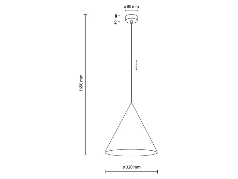 BRW Подвесной светильник Cono Beige 32 см металл бежевый 095068 фото №6