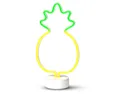 BRW Світлодіодна ананасова неонова настільна лампа мікс жовто-зелена 093830 фото thumb №1