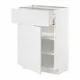 IKEA METOD МЕТОД / MAXIMERA МАКСИМЕРА, напольный шкаф с ящиком / дверцей, белый / Стенсунд белый, 60x37 см 594.548.38 фото