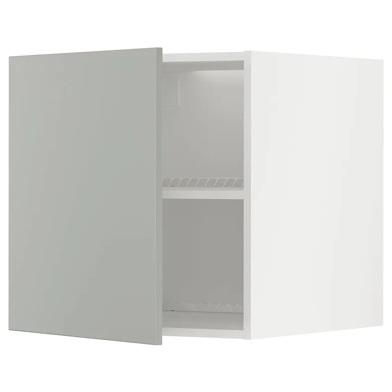 IKEA METOD МЕТОД, верхний шкаф д / холодильн / морозильн, белый / светло-серый, 60x60 см 295.389.53 фото №1