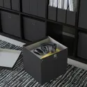IKEA NIMM НІММ, коробка для зберігання з кришкою, чорний, 32x30x30 см 405.181.66 фото thumb №8