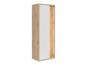 BRW Книжкова шафа Gap 47 см з дверцятами і 3 полицями дуб ремісничий/білий, дуб ремісничий/білий SFW1D-DASN/BI фото