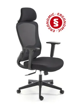 Кресло офисное вращающееся HALMAR SONAR черный фото