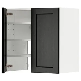 IKEA METOD МЕТОД, навесной шкаф д / вытяжки / полка / дверь, белый / Лерхиттан с черными пятнами, 60x60 см 095.052.65 фото