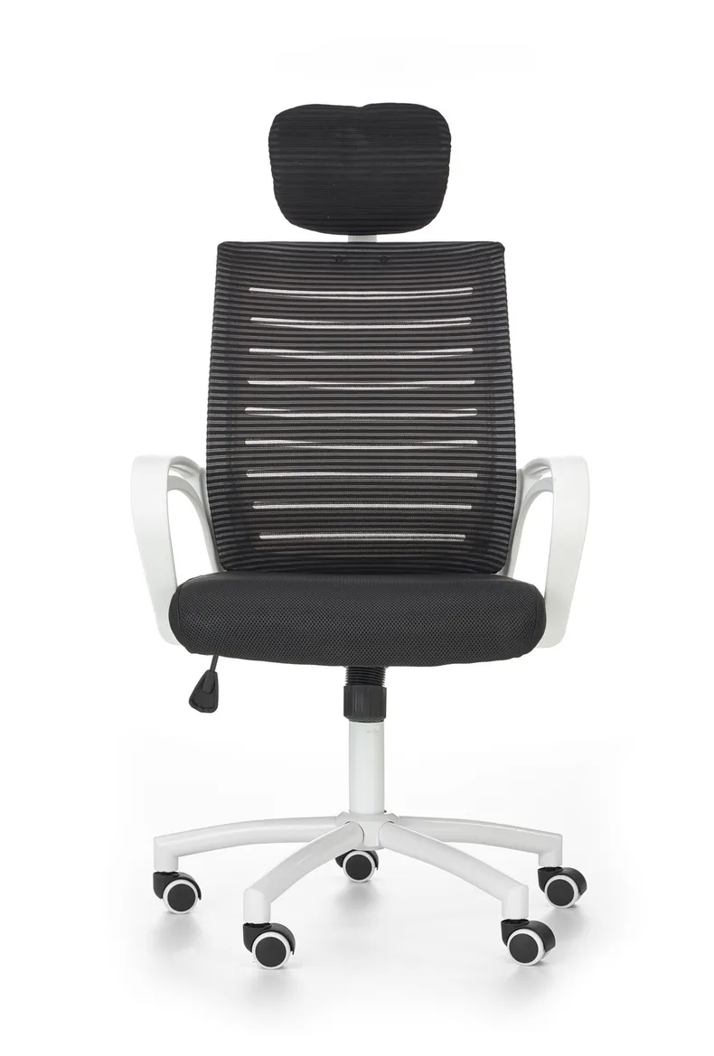 Крісло комп'ютерне офісне обертове HALMAR SOCKET чорний-білий фото №5