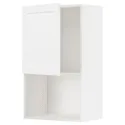 IKEA METOD МЕТОД, шафа навісна для мікрохвильової печ, білий Енкопінг / білий імітація дерева, 60x100 см 494.735.02 фото thumb №1