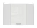 BRW Угловой верхний кухонный шкаф Junona Line 60 см левый/правый мел глянец, белый/мелкозернистый белый глянец GNWU/57_LP-BI/KRP фото thumb №1