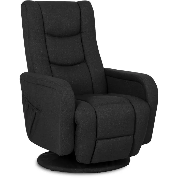 Поворотне масажне крісло MEBEL ELITE SPIKE 2, тканина: чорний фото №7