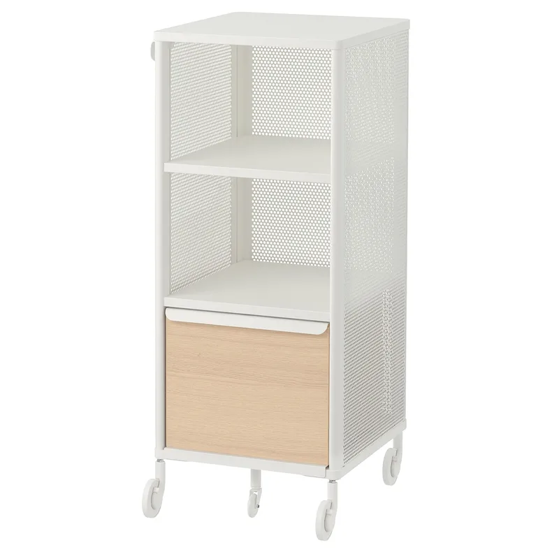 IKEA BEKANT БЕКАНТ, модуль для зберігання з кодовим зам, біла сітка, 41x101 см 392.868.98 фото №1
