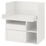 IKEA SMÅSTAD СМОСТАД, письмовий стіл, біла рамка з 2 шухлядами, 90x79x100 см 793.922.79 фото