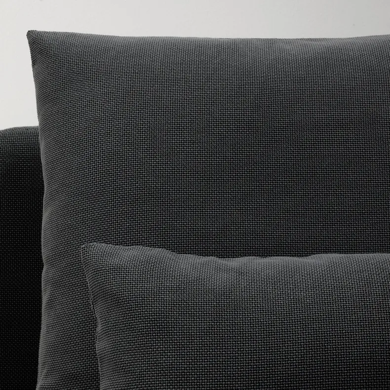 IKEA SÖDERHAMN СЕДЕРХАМН, 4-місний диван із кушеткою, Фритуна темно-сіра 494.496.11 фото №4