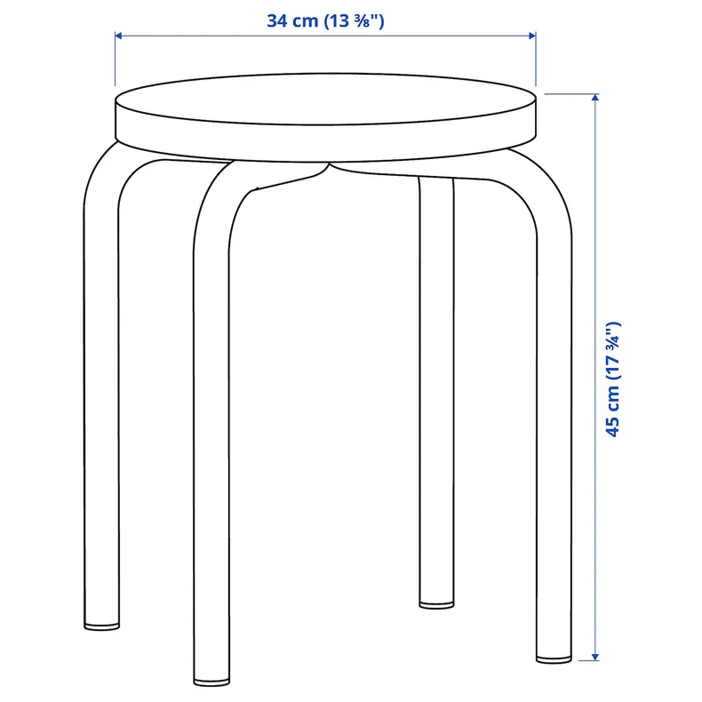 IKEA DOMSTEN ДУМСТЕН, табурет, светло-зеленый / сосна 905.551.61 фото №4