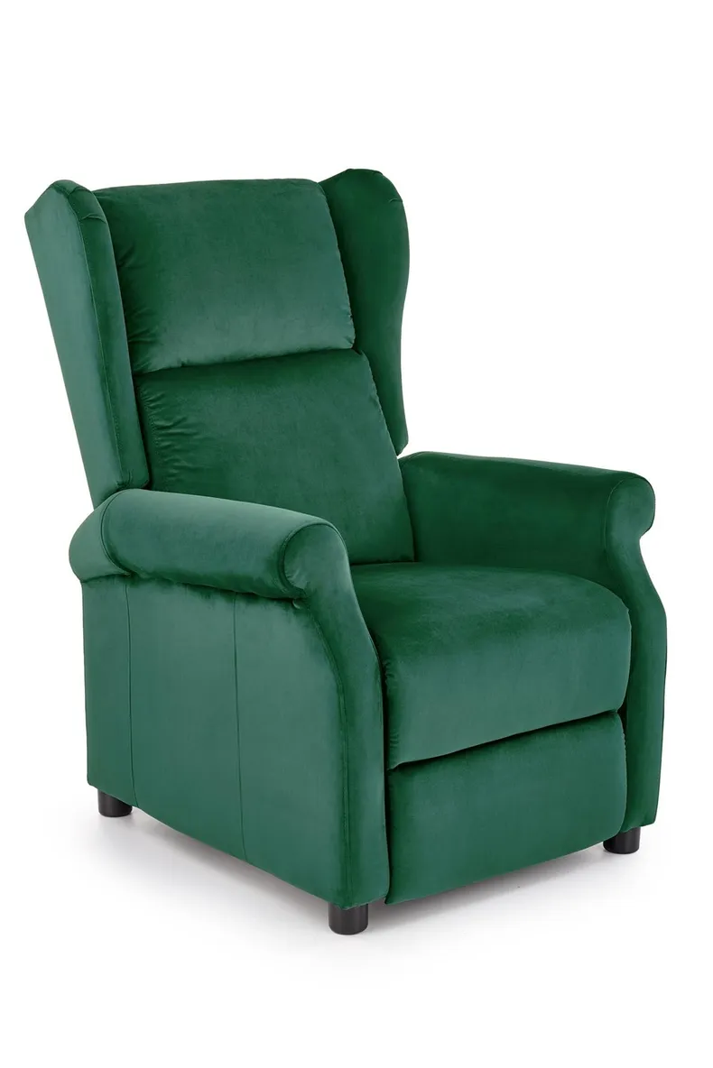 Кресло реклайнер HALMAR AGUSTIN 2 темно-зеленый фото №1