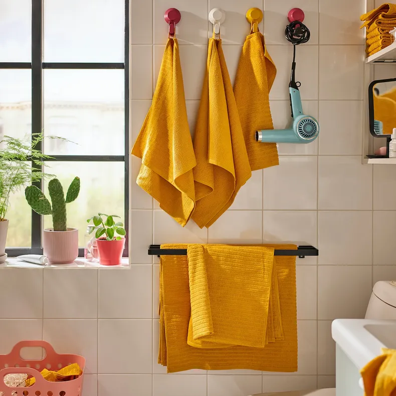 IKEA VÅGSJÖN ВОГШЁН, банное полотенце, золотисто-жёлтый, 70x140 см 905.495.04 фото №5