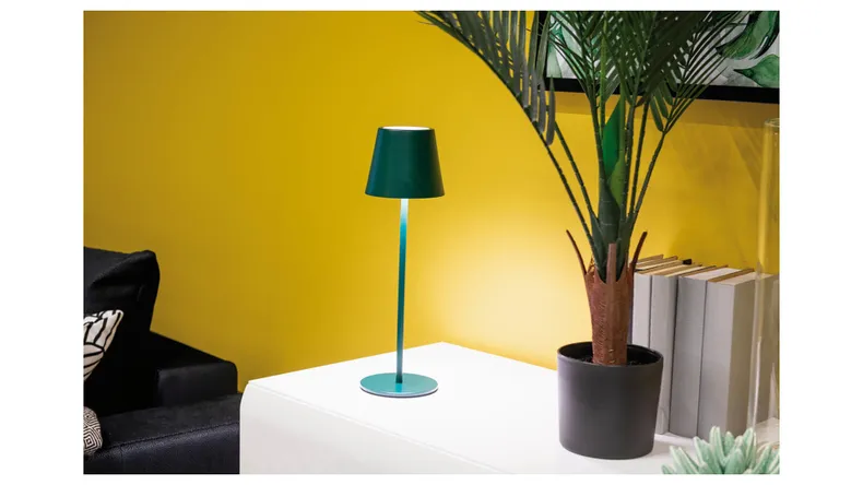 BRW Настільна світлодіодна лампа Hortia бездротова з диммером зеленого кольору 091614 фото №6