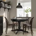 IKEA INGATORP ІНГАТОРП / SKOGSBO СКОГСБУ, стіл+4 стільці, чорний/темно-коричневий, 110/155 см 695.747.41 фото thumb №2