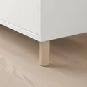IKEA EKET ЕКЕТ, комбінація шаф із ніжками, білий / деревина, 35x35x80 см 793.860.75 фото thumb №3