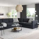 IKEA VIMLE ВІМЛЕ, кутовий диван, 5-місний, Саксемара чорно-синя 493.996.87 фото thumb №2