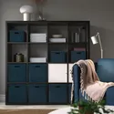 IKEA GJÄTTA ГЙЕТТА, коробка для зберігання з кришкою, темно-синій оксамит, 32x35x32 см 705.704.31 фото thumb №4