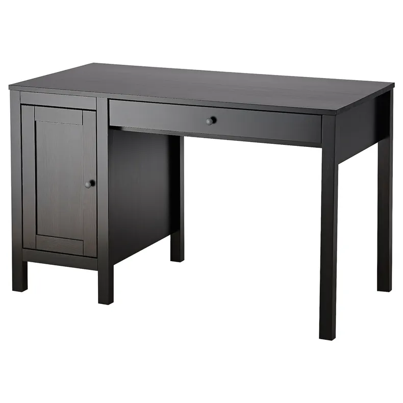 IKEA HEMNES ХЕМНЕС, письмовий стіл, чорно-коричневий, 120x55 см 403.397.92 фото №1