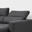 IKEA ESKILSTUNA ЭСКИЛЬСТУНА, 3-местный диван с козеткой, Hillared антрацит 595.201.93 фото thumb №8